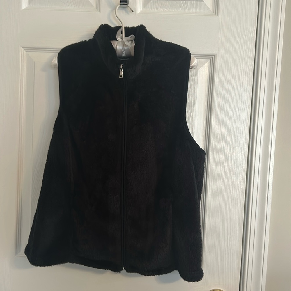 Faux fur vest